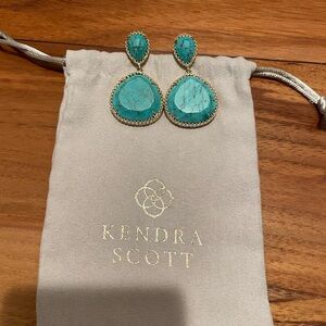 Kendra Scott Turquoise Penny Earrings
